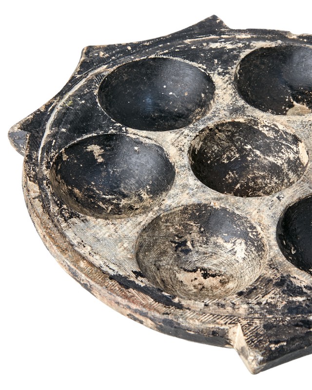 TEA LIGHT HOLDER ANTQUE BROWN - CANDLE HOLDERS, CANDLES